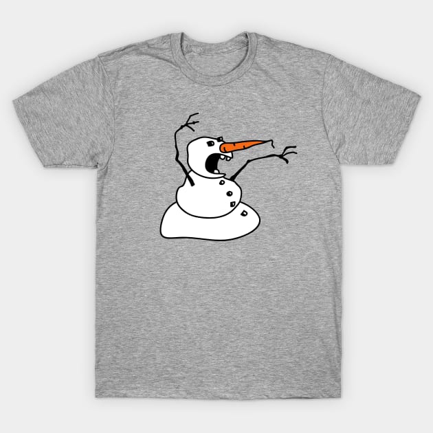 Angry-Snowman T-Shirt by schlag.art